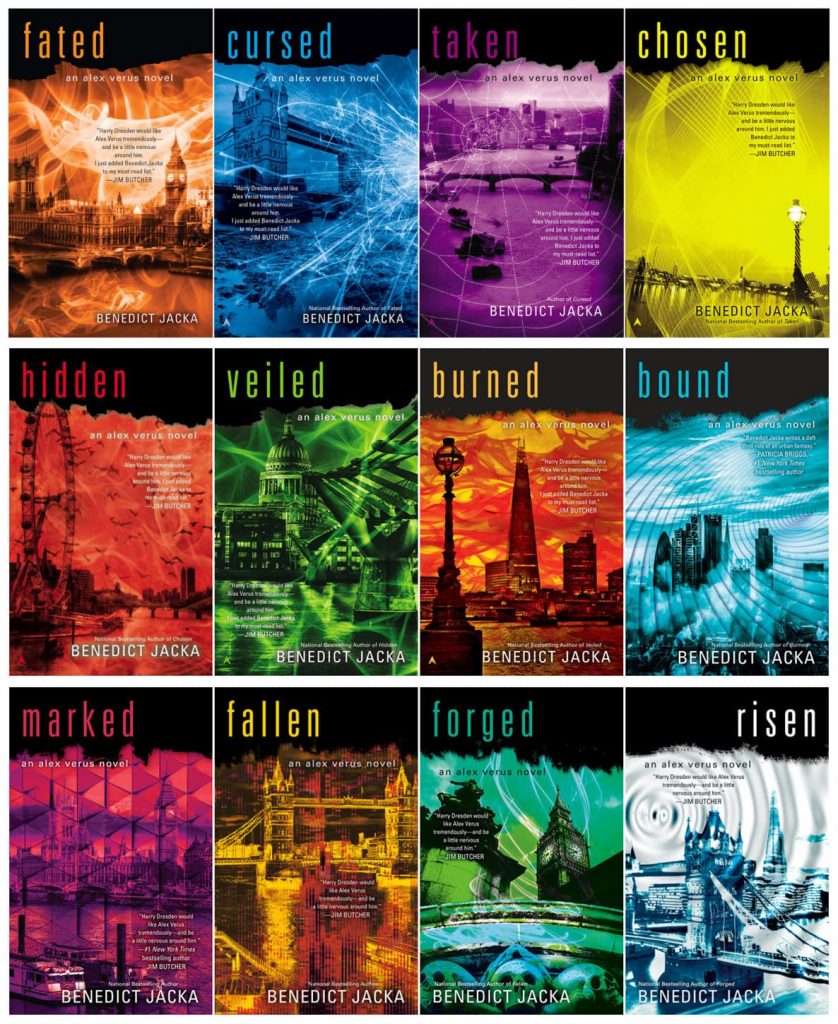 Covers of Alex Verus series